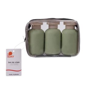 Set de Viaje 3 Botellas Y Bolsa 3 Pz