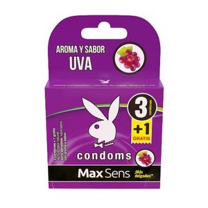 Condones Max Sens Uva 3 Pz