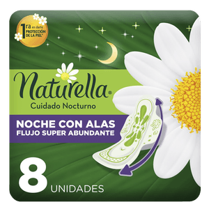 Naturella Nocturna Toallas Femeninas 8 Pz