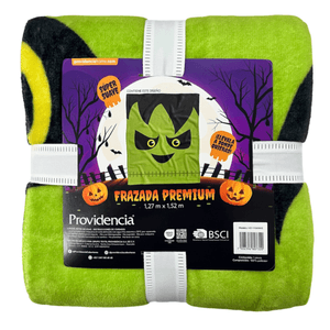 Frazada Halloween Verde 1 Pz