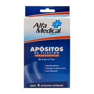 Apositos de Fijacion Transparente 6cm 5 Pz