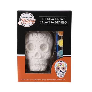 Kit de Yeso para Pintar Calavera de Halloween