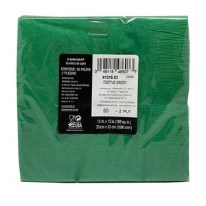 Servilleta Verde con 50 Pz 1 Pz