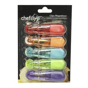 Set 5 Clips Mag Elte P/Blsas 8.5x2.2x4cm Chefstyl 1 Pz