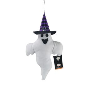 Halloween Fantasma Flotante con Sombrero Luz 40 cm