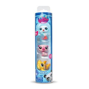 Lps Littlest Pet Shop 3 Paquetes Tubo en Charola 1 Pz