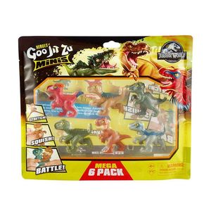 Gjz 6 Pack Mini Figuras Jurassic World 1 Pz