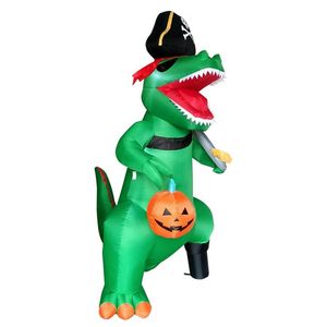 Inflable de Halloween Dinosaurio Pirata 2.10 m