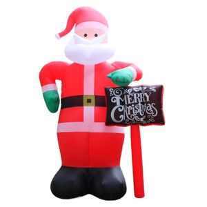 Inflable Santa Claus Navidad 3.6 m con Luz para Exterior e Interior