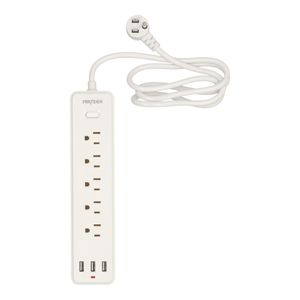 Multicontacto extensión Fratech con 3 puertos USB y 5 enchufes