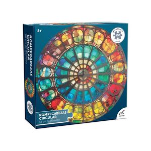 Rompecabezas Circular Barnizado Vitral con 500 pz