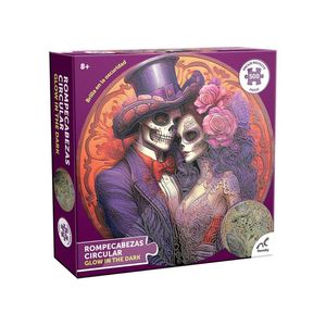 Rompecabezas Circular Glow In The Dark Catrina con 500 pz