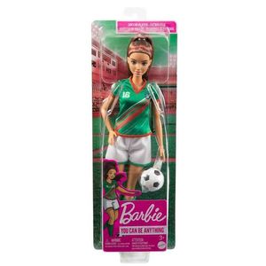 Barbie Profesiones Jugadora de Fútbol Playera Ve 1 Pz