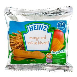 Heinz Galleta Para Bebé Biscotti Sabor Mango y Durazno 60 g