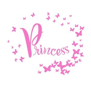 Vinil Decorativo Small Princess de 21cm X 12cm 1 Pz