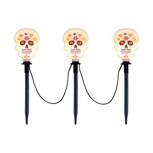 Halloween Calavera Set 3 Luces 40 Cms Alto Ext E I 1 Pz