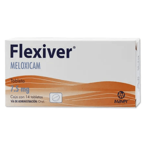 Flexiver 7.5mg 14 Tabletas Meloxicam Gen 14 Pz