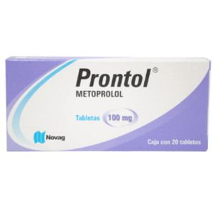 Prontol Metoprolol 100 mg 20 Tabletas