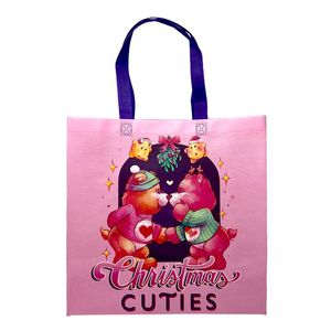 Bolsa Reutilizable Care Bears Rosa 35 Cm Navidad 1 Pz