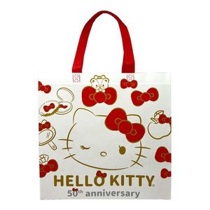 Bolsa Reutilizable Kitty Aniversario Moños 35 Cm 1 Pz