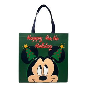 Bolsa Reutilizable Mickey Verde 35 Cm Navidad 1 Pz