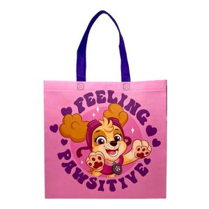 Bolsa Reutilizable Rosa  Paw Patrol 35 Cm 1 Pz