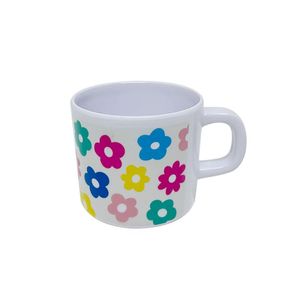 Taza Melamina Flores 207ml 1 Pz