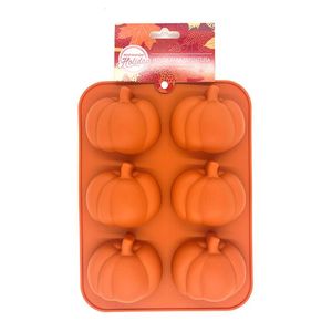 Molde de Silicon en Forma de Calabaza Para Repostería Molde de Silicon en Forma de Calabaza Para Repost 1 Pz