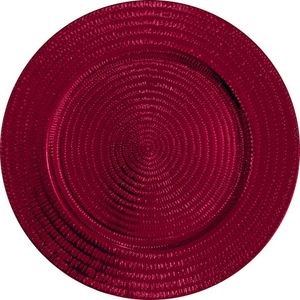 Plato 33cm Rojo Base 1 Pz