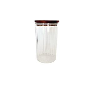 Contenedor de Borosilicato con Tapa de Acacia 10 1 Pz