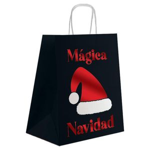 Bolsa Regalo Chica Aplic Bond Esfera Navidad 1 Pz