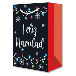 Bolsa Regalo Grande Aplic Feliz Nav Focos 1 Pz