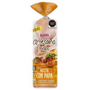 Pan Hamburguesa Bollo Artesano con Papa 6pz 498 Gr