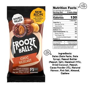 Frooze Balls Chocolate con Avellana 70.7 Gr