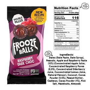 Frooze Balls Frambuesa Y Chocolate Obscuro 70.7 Gr