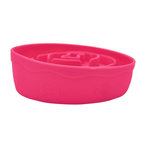 Plato Para Perro de Silicon Rosa 18 Cm 1 Pz