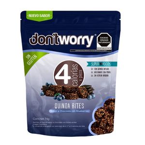 Dont Worry Quinoa Bites Sabor Chocolate con Blueberries 74 g