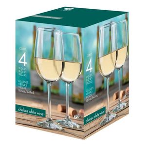 Jgo Copas Chelsea Vino Blanco 4 Pc 1 Pz