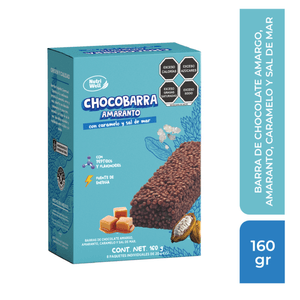 Barra de Chocolate Semi-Amargo,Caramelo Y Sal 160 Gr