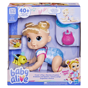 Muñeca Baby Alive Harper Hugs Gatea Y Juega 1 Pz