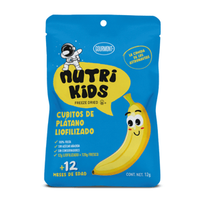 Nutri Kids Cubitos de Platano Liofilizados 15 Gr