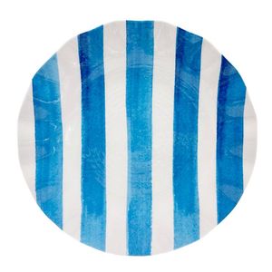 Plato Dining Style de Melamina con Líneas Azules