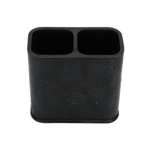 Portacepillo Marmol Negro 1 pz