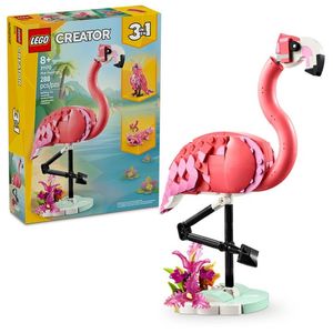 LEGO Creator 3 en 1 Fauna Salvaje: Flamingo Rosa Juego