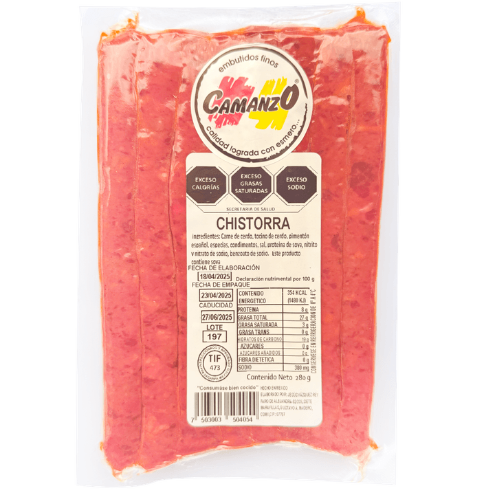Chistorra Camanzo en Tiras 280 g - H-E-B México
