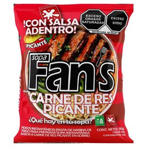 Sopa Instantanea Carne de Res Picante Sobre 90 Gr