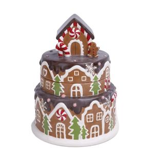 Contenedor de Cerámica Casa de Jengibre 1 Pz