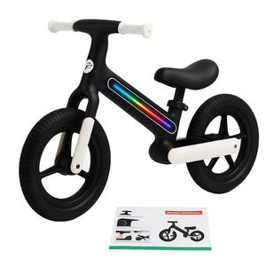 Bicicleta de Balance Color Negro con Luz