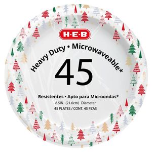 HEB Plato Navideño de Papel con 45 pz