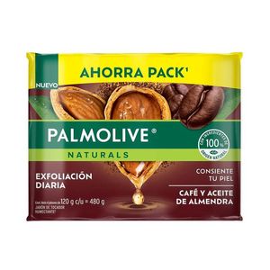 Jabon Mpack Café Y Aceite Almendra 4 Pz